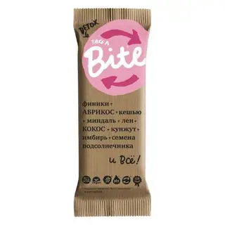 Батончик Bite Фруктово-ореховый "Абрикос-Миндаль" 45 гр