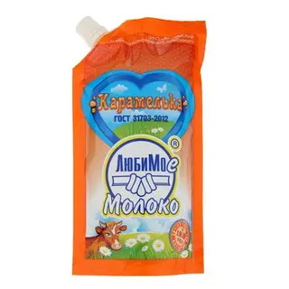 Сгущенка "Карамелька", с сахаром вареная, дой пак, 280 г