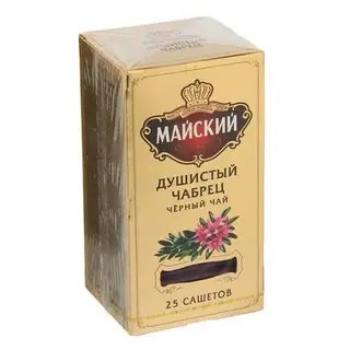 Чай черный "Майский", Душистый Чабрец, 25 пакетиков*2 г