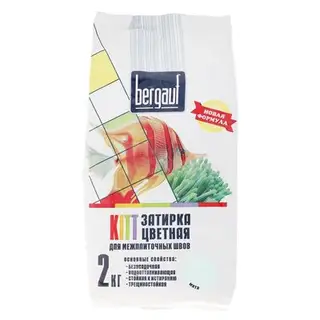 Затирка для межплиточных швов Bergauf Kitt, мята, 2 кг