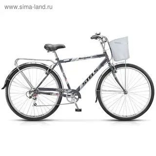 Велосипед 28" Stels Navigator-350 Gent, 2016, цвет чёрный, размер 20"
