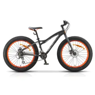 Велосипед 24" Stels Navigator-480 MD, 2016, цвет чёрный/серый/оранжевый/, размер 13,5"