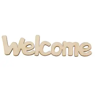 Декоративное слово для творчества "Welcome" 10х2,5 см (80418)