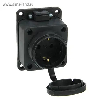 Розетка наружная установочная "Т-Пласт", 16 А, IP44, 2P+E