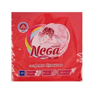 Салфетки бумажные Nega, 2 слоя, 50 шт., МИКС
