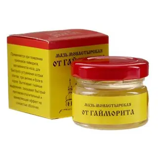 Мазь «Монастырская От гайморита», 25 мл, «Бизорюк»