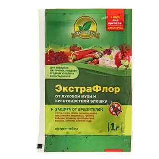 Средство для защиты от вредителей «ЭкстраФлор №5» от луковой мухи и крестоцветной блошки, 1 г