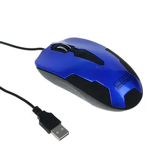 Мышь CBR CM 305, проводная, оптическая, 1200 dpi, провод 1.28 м, USB, сине-чёрная