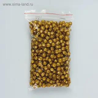 Наполнитель декоративный "Волшебные шарики", золотой блеск, 10 гр
