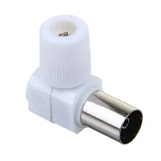 Гнездо TV антенное угловое, без пайки, белое, SQ1809-0016