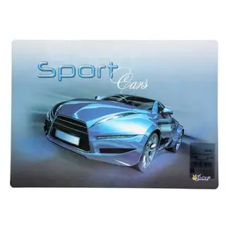 Накладка на стол, пластик, 339 х 224 мм, Sport car, синий