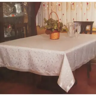 Скатерть жаккард с каймой, 160*160 см, 100% полиэстер