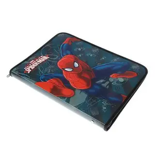 Папка для тетрадей и труда А4, 235 х 330 х 30 мм, молния вокруг, пластиковая, Disney Spiderman