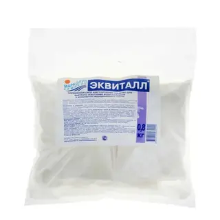 Порошок коагулянт осветлитель воды ЭКВИТАЛЛ, пакет 800 г