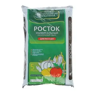 Грунт универсальный, для рассады "Росток", 5 л