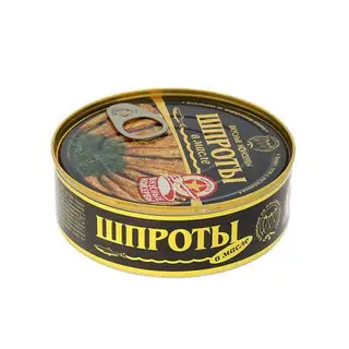 Шпроты ТМ "Вкусные Консервы", 240 г