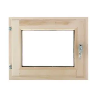 Окно, 40×50см, однокамерный стеклопакет, из липы