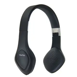 Наушники Qumo Concord 2, беспроводные, накладные, микрофон, BT v4.1, 350 мАч, чёрные