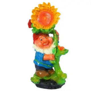 Садовая фигура "Гном с подсолнухом"