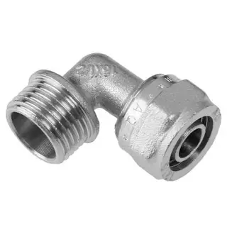Уголок AQuapex, обжимной, 16 мм х 1/2" наружная резьба