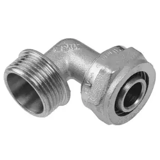 Уголок AQuapex, обжимной, 20 мм х 3/4" наружная резьба