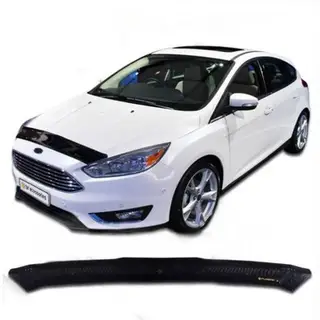Дефлектор капота Ford Focus 3 хэтчбэк, с 2015 - г., Classic, черный