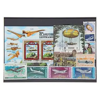Набор коллекционных марок "Авиация", 21*15см. Ма-ав