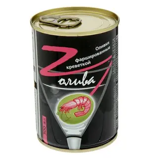 Оливки фаршированные Креветкой ТМ "Z-Oliva", 280 г