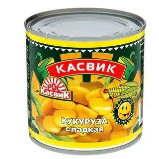 Кукуруза сладкая ТМ "КАСВИК", 340 г