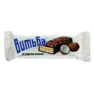 Батончик вафельный со вкусом кокоса ТМ "Витьба", 35 г