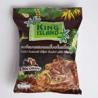 Кокосовые чипсы KING ISLAND с шоколадом, 40 г