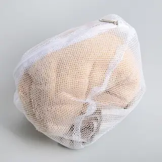 Мешок для стирки бюстгальтеров, 28×4 см, цвет белый