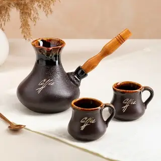 Кофейный набор "Восточный", керамика, 0.4/0.1 л