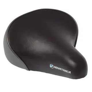 Седло STG HBAZ-0615-A, Novatrack, комфортное, цвет чёрный/серый