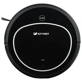 Робот-пылесос Kitfort КТ-520, 24 Вт, сухая уборка, 0.3 л, чёрный