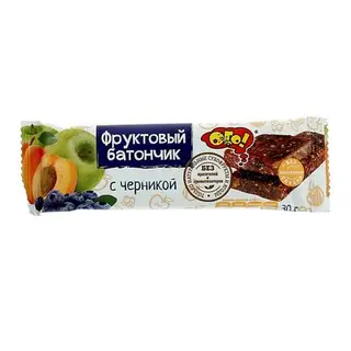 Фруктовый батончик "ОГО!" с черникой, 30 г