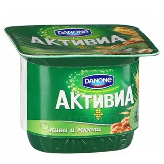 Активия Биойогурт густой обогащ. Киви-мюсли 3% 150г