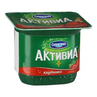 Активия Биойогурт густой обогащ. Клубника 2,9% 150г