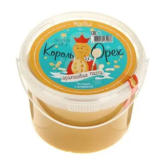 Арахисовая паста "Король Орех" медовая, 510 г
