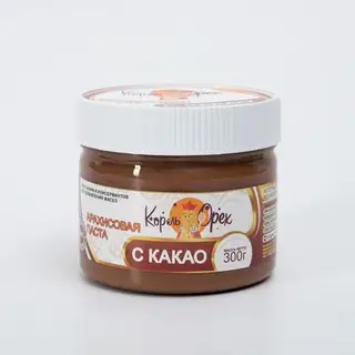 Арахисовая паста «Король Орех» с какао, 300 г