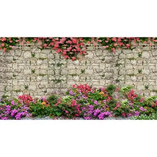 Фотосетка, 250 × 158 см, с фотопечатью, люверсы шаг 1 м, «Розы на плетёнке»