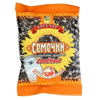 Подсолнечные солёные чёрные семечки, 70 г