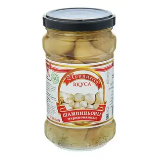 Маринованные Шампиньоны Принцесса Вкуса, 314 мл