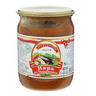 Икра из баклажанов ТМ "Принцесса Вкуса", 500 мл