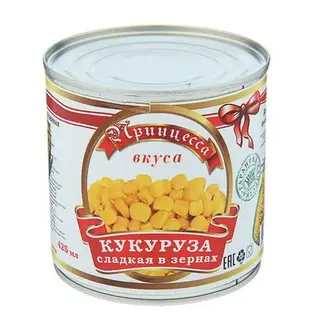 Кукуруза ТМ "Принцесса Вкуса", 425 мл