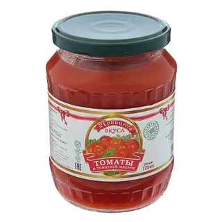 Томаты в томатной мякоти ТМ "Принцесса вкуса", 720 мл