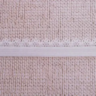 Резинка с ажурным краем, ширина 1,2см, 10±1м, цвет белый
