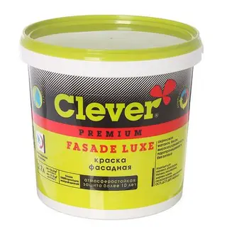 Краска матовая фасадная FASADE LUXE, база А, белая, 2,7 л