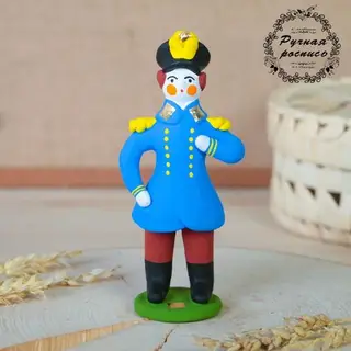Дымковская игрушка «Офицер» 16 см, микс