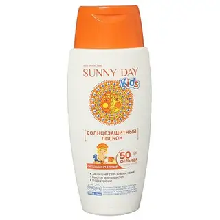 Лосьон солнцезащитный Sunny Day Kids, гипоаллергенный, SPF 50, 150 мл